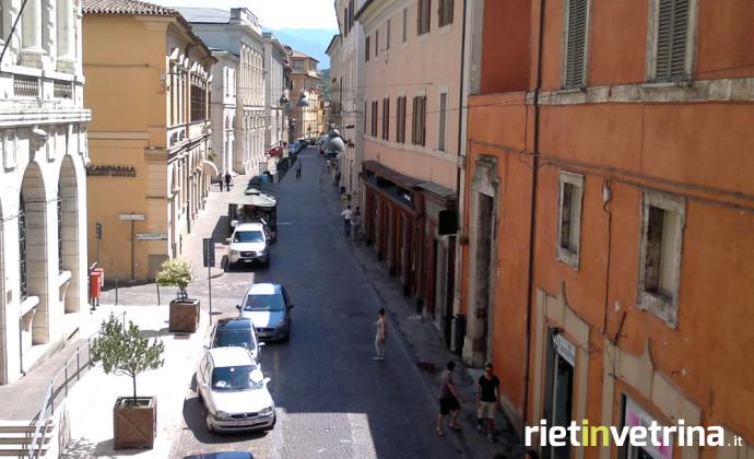 Via Garibaldi a Rieti