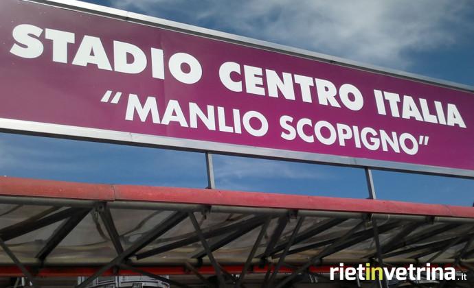 Rieti, stadio Manlio e Loris Scopigno